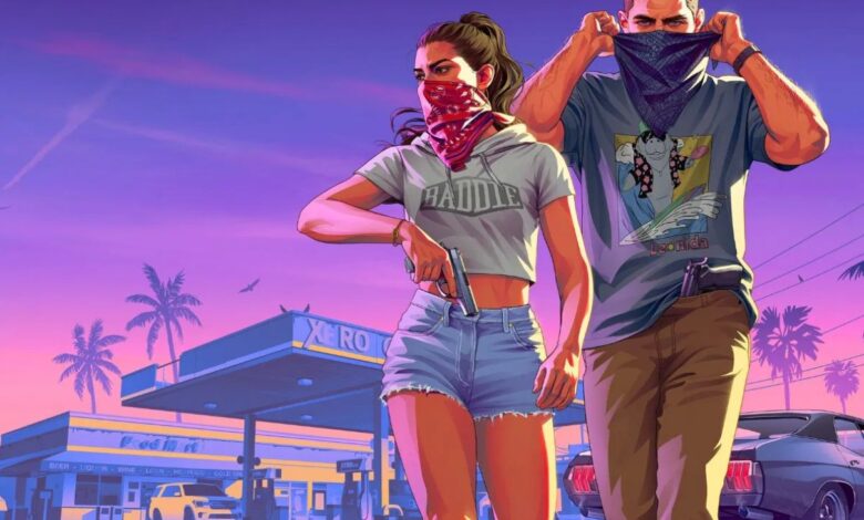 Cena gerada para ilustrar os vazamentos de GTA 6