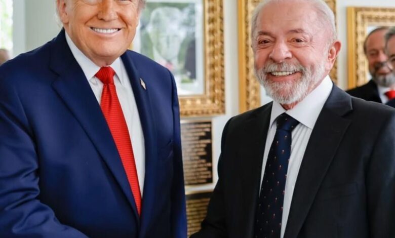 Presidente Luiz Inácio Lula da Silva e presidente dos EUA Donald Trump