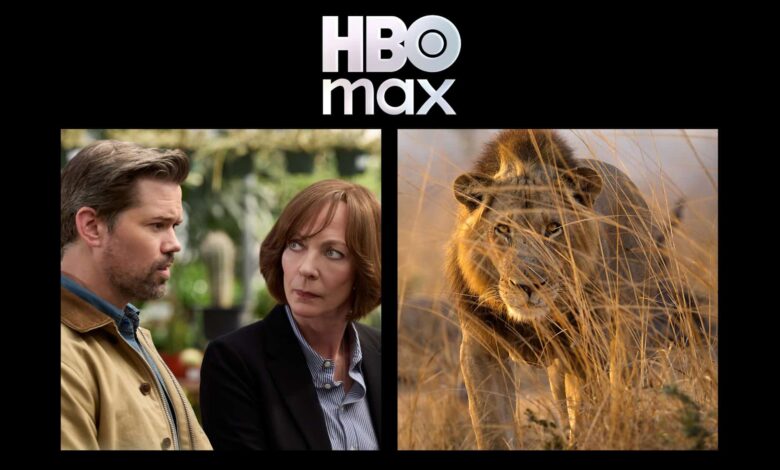 Tela de exibição da HBO Max com lançamentos da semana