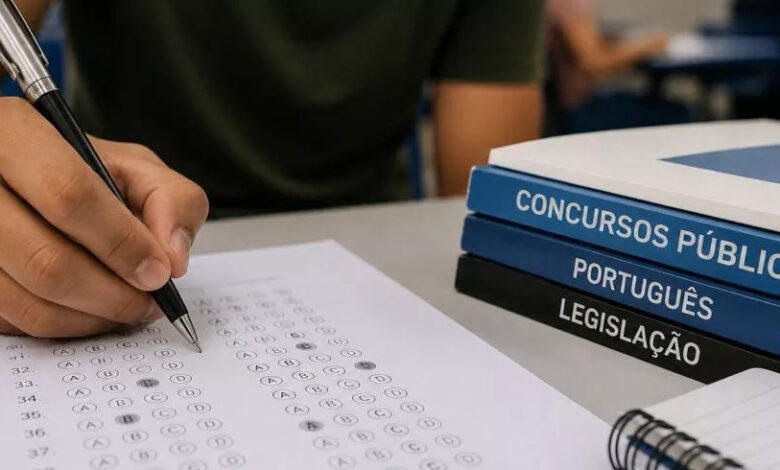 Documentos e livros de estudo para concursos públicos de 2026