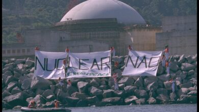 Navio do Greenpeace e protestos contra energia nuclear