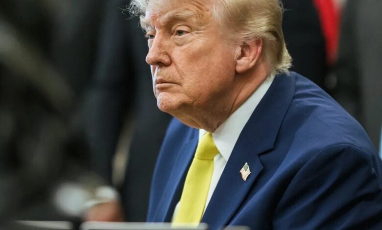 Presidente dos Estados Unidos Donald Trump em evento oficial.