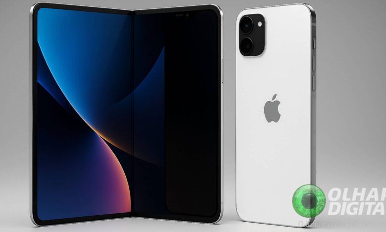 iPhone dobrável em destaque