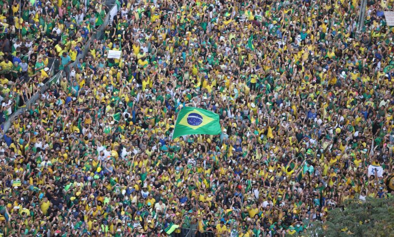 Manifestação na Avenida Paulista, em São Paulo