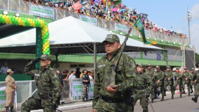 Desfile de 7 de setembro no Sambódromo de Macapá, no Amapá