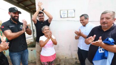 Ruas pavimentadas no bairro do Tapanã em Belém