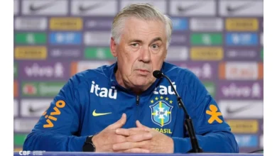Técnico Carlo Ancelotti comanda a Seleção Brasileira