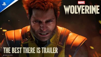 Cena de ação do novo trailer de Marvel's Wolverine destacando Logan