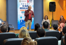 Profissionais reunidos em treinamento de saúde no Amapá