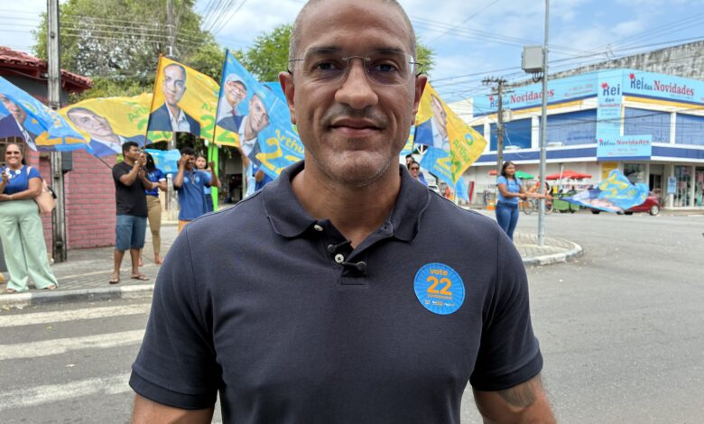 Candidato Arthur Henrique em campanha em Boa Vista