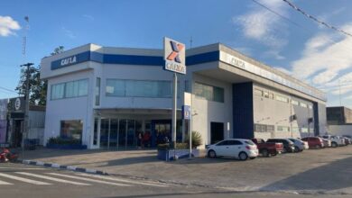 Fachada de banco em Roraima durante anúncio de paralisação
