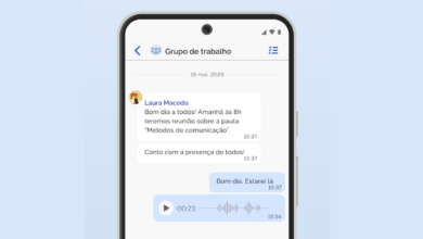 Tela do aplicativo MSG Gov, desenvolvido para comunicação segura entre órgãos do governo