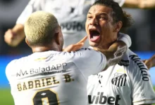 Partida entre Santos e Atlético-MG na Vila Belmiro pela Copa Sul-Americana