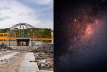 Obras do novo planetário no Parque da Ciência Newton Freire Maia no Paraná