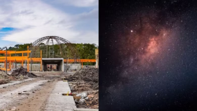 Obras do novo planetário no Parque da Ciência Newton Freire Maia no Paraná