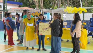 Alunos participam de atividades do Programa Saúde na Escola em Belém