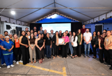 Fachada de unidade de saúde no estado do Amapá