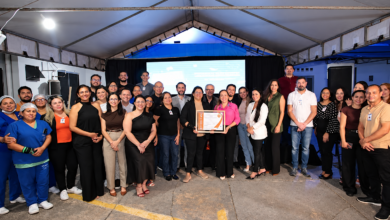 Fachada de unidade de saúde no estado do Amapá
