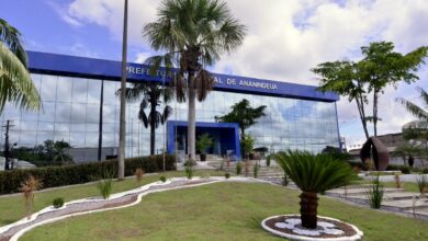 Fachada da Prefeitura de Ananindeua, no Pará