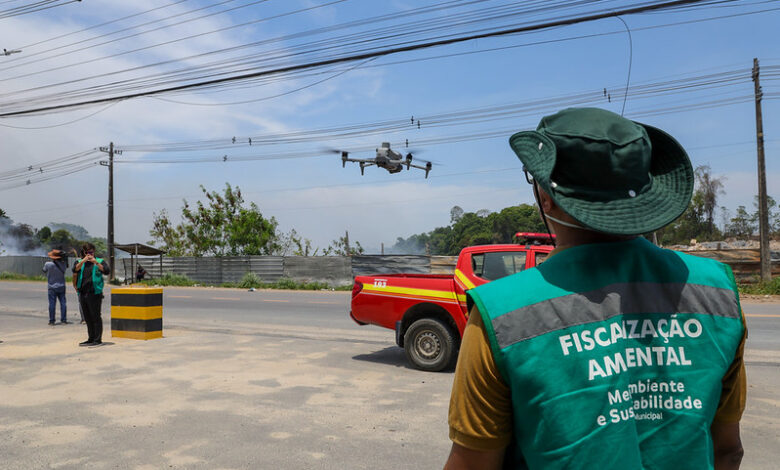 Ações de fiscalização ambiental em Manaus