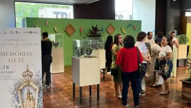 Peças de joalheria expostas na mostra Joias de Nazaré no Espaço São José Liberto