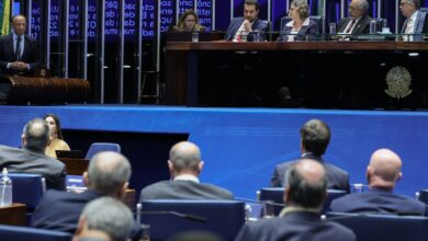 Imagem ilustrativa do plenário do Senado Federal durante sessão de votação