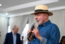 O presidente Lula durante pronunciamento oficial.
