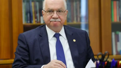Edson Fachin em reunião com o diretor-geral da Polícia Federal