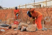 Obras do complexo viário Passarão em andamento pela Prefeitura de Manaus na zona Oeste