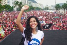 Manifestação de estudantes e jovens nas ruas