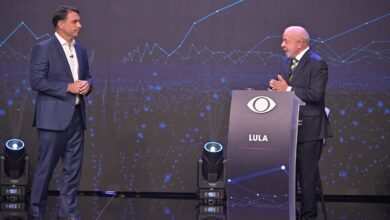 Lula e Flávio em debate na TV Band