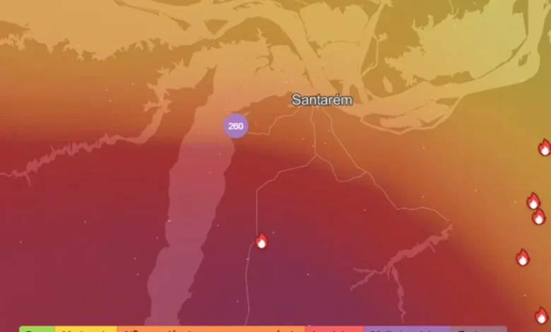 Monitoramento da qualidade do ar em Santarém