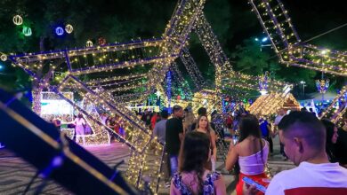 Decoração natalina em Rio Branco