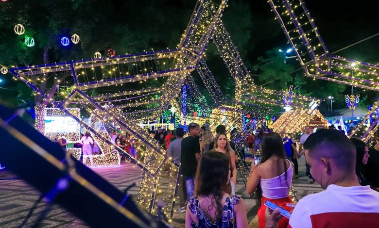 Decoração natalina em Rio Branco