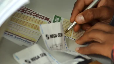 Bilhetes e terminais de loteria da Caixa Econômica Federal