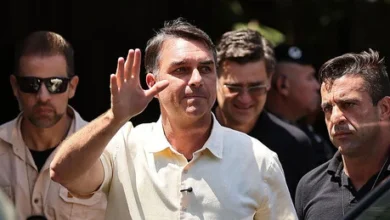 Senador Flávio Bolsonaro em ato político