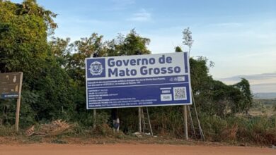 Asfalto em Nova Poxoréu