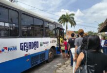 Ônibus do transporte público em Belém