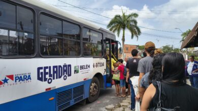 Ônibus do transporte público em Belém