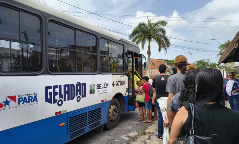Ônibus do transporte público em Belém